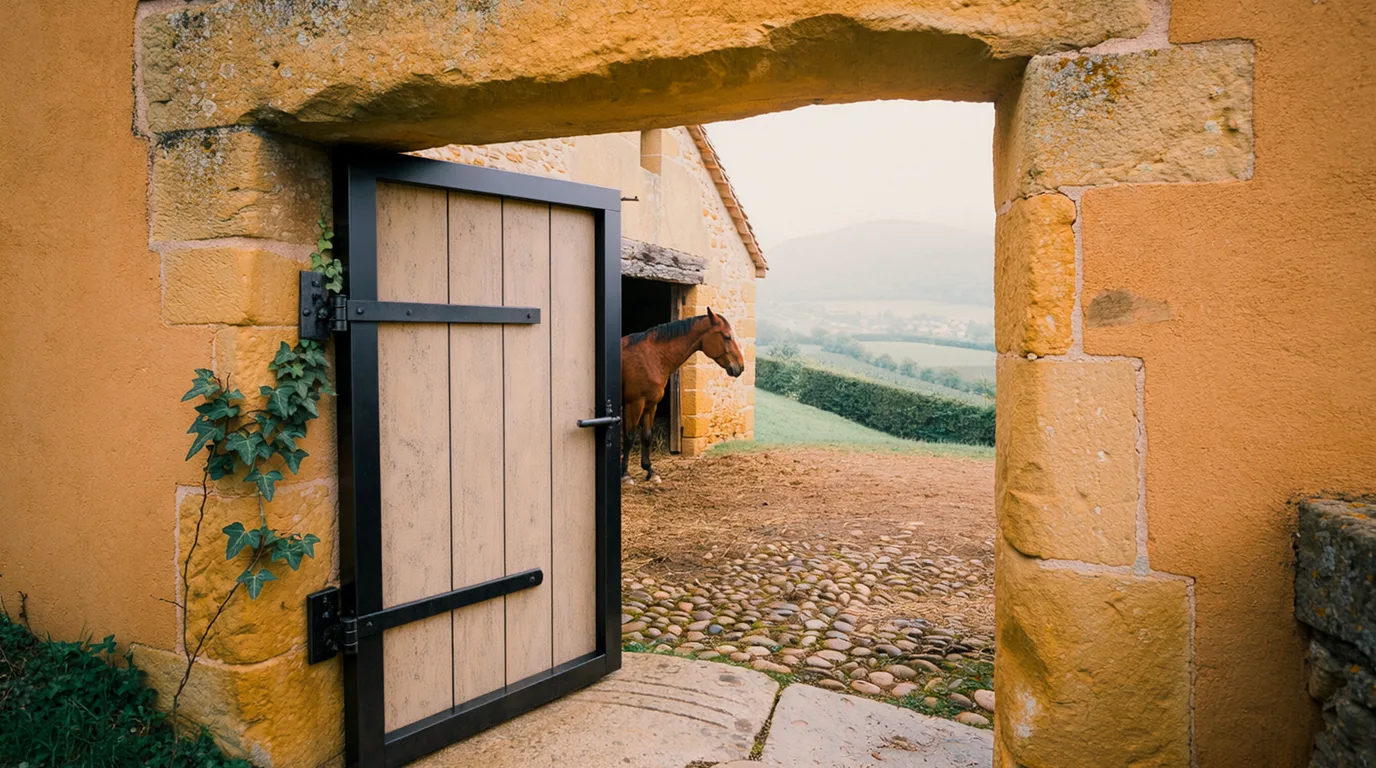 Entrée, Poney Club du Grand Celard, centre équestre à Chasselay